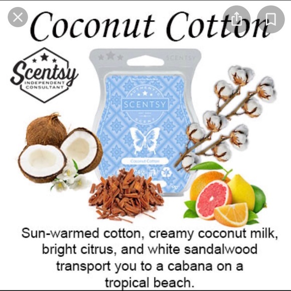 RARE-(1) COCONUT COTTON &(1) CUCUMBER LIME Scentsy - Picture 4 of 8